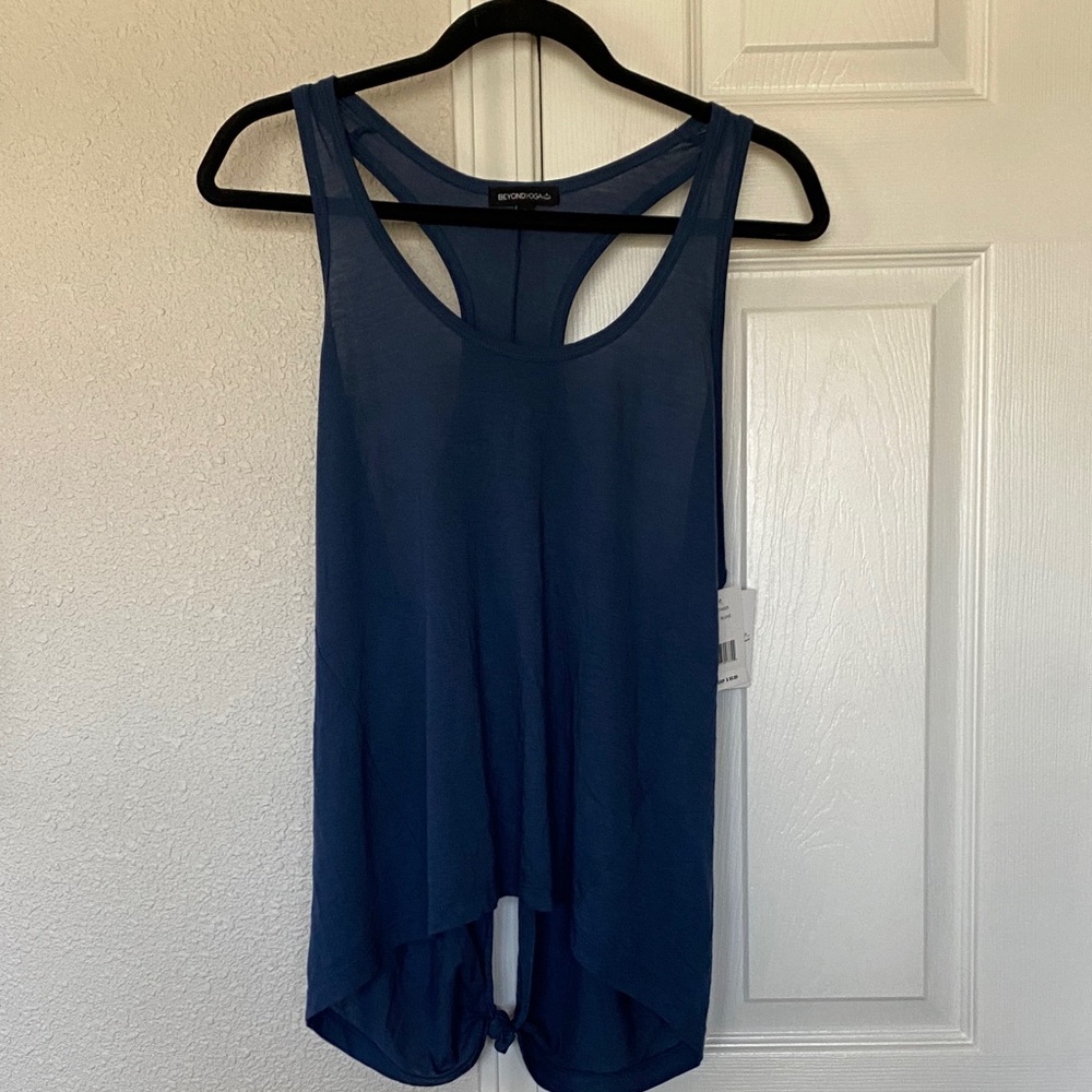 Beyond Yoga Navy Blue Tank Top